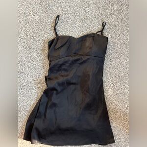URBAN OUTFITTERS MINI SATIN BOW DRESS